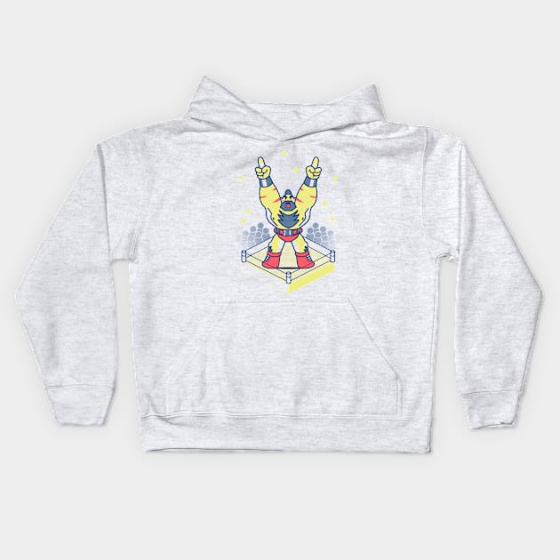 Strong Man Kids Hoodie by Jaime Ugarte